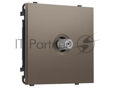 Комплект механизма TV розетки SAT SIGMA Темная бронза матовый 5-2400MHz 3.5dB QUANT PRO (SP6430, PR215)