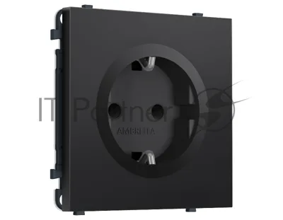 Комплект механизма электрической розетки SIGMA Черный матовый 50Hz 2P+E с/з с/ш 16A-250V QUANT PRO (SP8070, PR141)