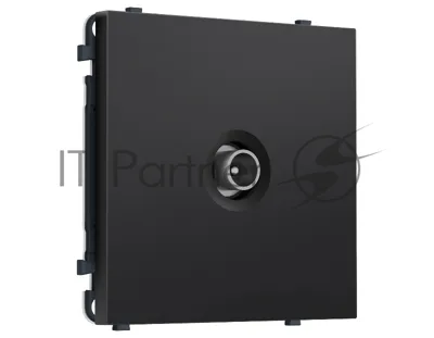 Комплект механизма TV розетки проходной SIGMA Черный матовый 5-1000 MHz 4dB QUANT PRO (SP8130, PR211)