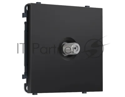 Комплект механизма TV розетки SAT SIGMA Черный матовый 5-2400MHz 3.5dB QUANT PRO (SP8130, PR215)