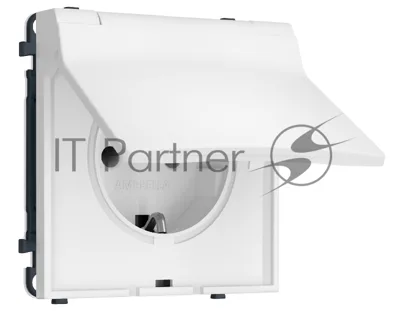 Комплект механизма электрической розетки SIGMA Белый мягкое касание 50Hz 2P+E с/з с/ш и крышкой IP44 16A-250V QUANT PRO (SP8280, PR141)