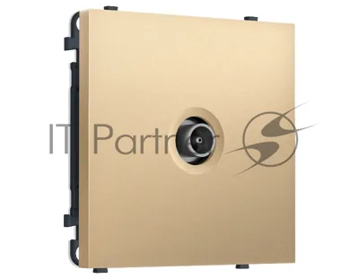 Комплект механизма TV розетки оконечной SIGMA Золото Мягкое касание 50-870 MHz 1dB QUANT PRO (SP8930, PR202)
