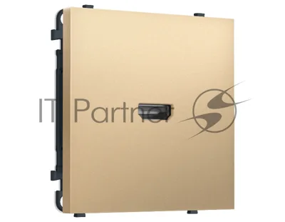 Комплект механизма розетки HDMI 2.1 SIGMA Золото Мягкое касание 30V/900MS 4K-120HZ 8K-60Hz QUANT PRO (SP8940, PR223)