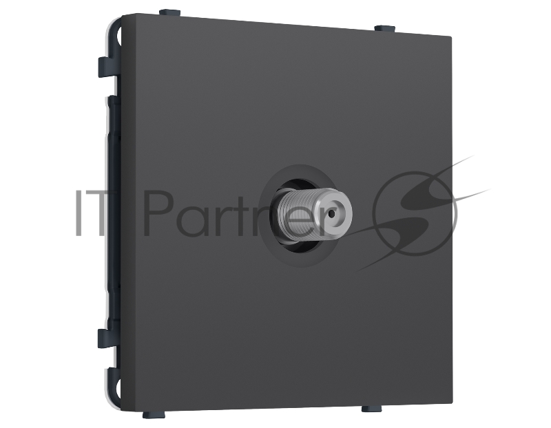 Комплект механизма TV розетки SAT SIGMA Графит Мягкое касание 5-2400MHz 3.5dB QUANT PRO (SP9130, PR215)