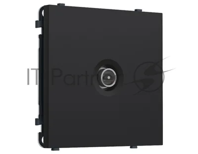 Комплект механизма TV розетки оконечной экранированной SIGMA Черный Мягкое касание 5-1000MHz 3dB QUANT PRO (SP9930, PR199)