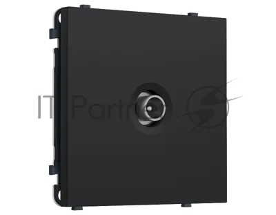 Комплект механизма TV розетки проходной SIGMA Черный Мягкое касание 5-1000 MHz 4dB QUANT PRO (SP9930, PR211)