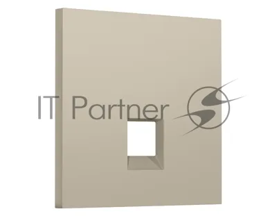 Лицевая панель SIGMA (Кашемир) для компьютерной/телефонной розетки RJ-45/RJ-11 QUANT PRO