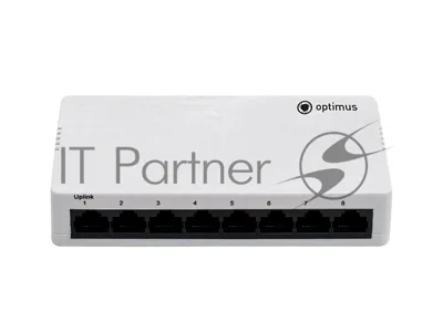 Коммутатор Optimus U1EN-7F/1F, 7×100 Мбит/с + 1×100 Мбит/с Uplink, неуправляемый