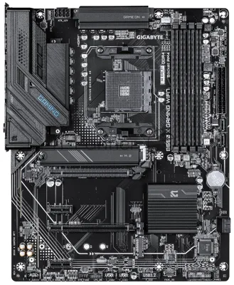 Материнская плата Gigabyte B550 X GAMING WIFI7, AM4, AMD B550, 4xDDR4, 4xSATA, 2xM.2, 1xPCIe 4.0 x16, 1xPCIe 3.0 x4, 2xPCIe 3.0 x1, 1xHDMI, 1xDisplayPort, 1x2.5Gb LAN, 1xUSB 3.2 Gen2, 4xUSB 3.2 Gen1, 1xUSB Type-C, 2xUSB 2.0, 2x3.5 мм, 7.1, ATX