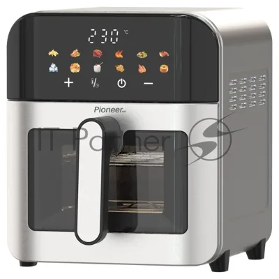 Аэрогриль Pioneer SM521D, стальной, 2100 Вт, сенсор, 12 программ