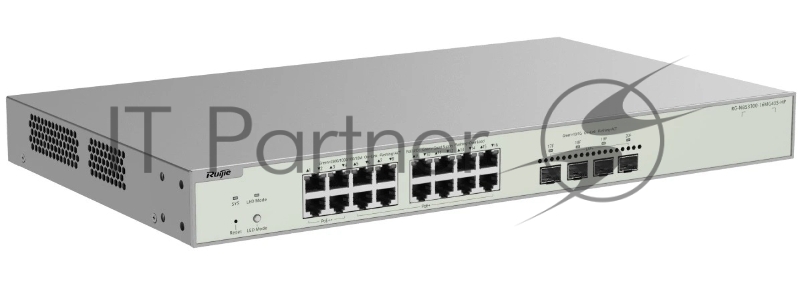Коммутатор Ruijie Reyee RG-NBS3300-16MG4XS-HP, 16×2.5 Гбит/с PoE++ + 4×10 Гбит/с SFP+ Uplink, управляемый