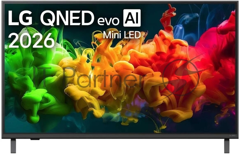 Телевизор LG 43" 43QNED80B6B, черный, Mini LED, QNED 3840x2160 4K Ultra HD, 60Hz, Smart TV, webOS