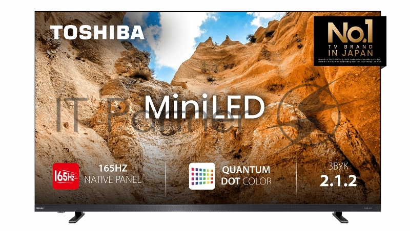 Телевизор Toshiba 65" 65Z770RE черный Mini-LED+QLED UHD 165Hz Smart TV VIDAA 3GB/8GB