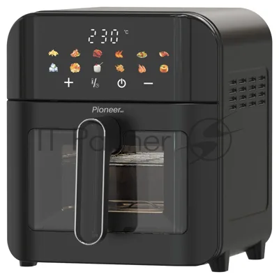 Аэрогриль Pioneer SM521D черный, 2100 Вт, 7 л, сенсор, 12 программ