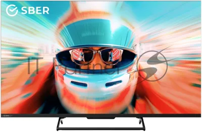 Телевизор Sber 43" SDF-43UQ7000MBA черный DLED+QLED UHD 60Hz Smart TV Салют ТВ 2GB/32GB