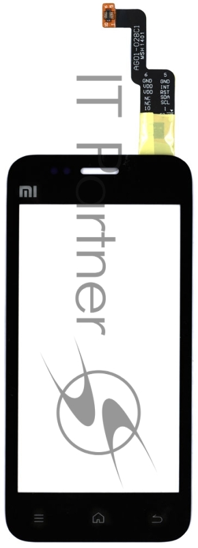Сенсорное стекло (тачскрин) для Xiaomi Mi 1 черное