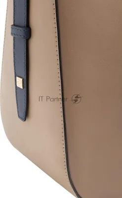 Деловая сумка тоут женская Piquadro Circle BD7136W92/TOBLU с отделением для ноутбука 14" бежевая/голубая натур.кожа