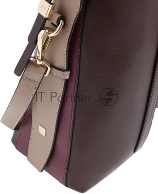 Деловая сумка женская Piquadro Circle CA4577W92/BORO с отделением для ноутбука 14" сливовая натур.кожа