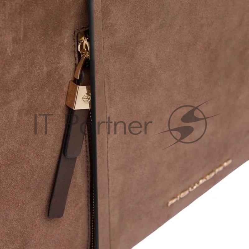 Деловая сумка женская Piquadro Circle CA6698W92/MS с отделением для ноутбука 14" коричневая натур.кожа/замша