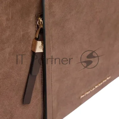 Деловая сумка женская Piquadro Circle CA6698W92/MS с отделением для ноутбука 14" коричневая натур.кожа/замша