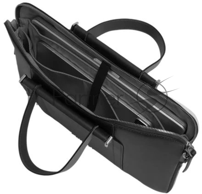 Деловая сумка женская Piquadro Circle CA6698W92/N с отделением для ноутбука 14" черная натур.кожа
