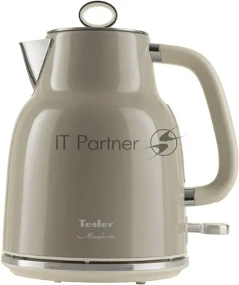 Чайник электрический Tesler KT-1760 серый, 1.7 л, 2200 Вт, скрытый нагревательный элемент