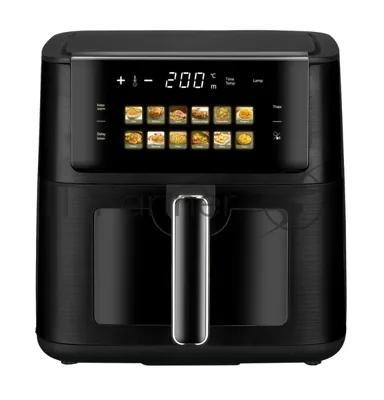 Аэрогриль Eltronic 777-06 черный, 1800 Вт, 8 л, сенсор, 12 программ