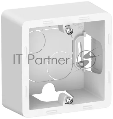 IEKINSPIRIA Коробка для накладного монтажа 1-местная 6739801 белый