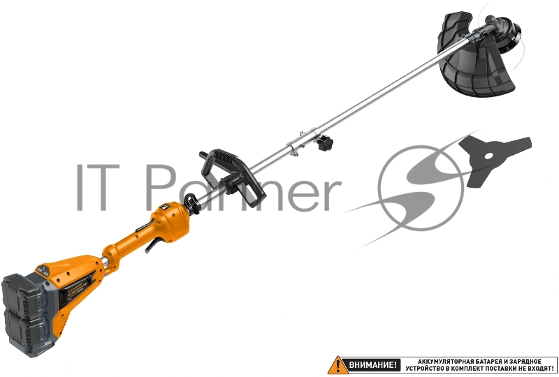 Триммер электрический Carver CBC-01BL40-800R аккум. 800Вт разбор.штан. со штангой реж.эл.:леска/нож