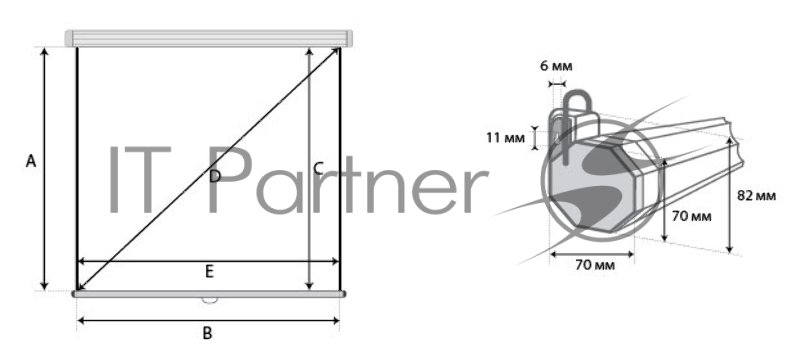 Экран Lumien 200x200 см Eco Picture LEP-100103 1:1 настенно-потолочный рулонный