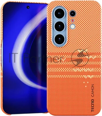 Чехол (клип-кейс) KRUTOFF для Tecno Camon 50 Ultra оранжевый (1071711)