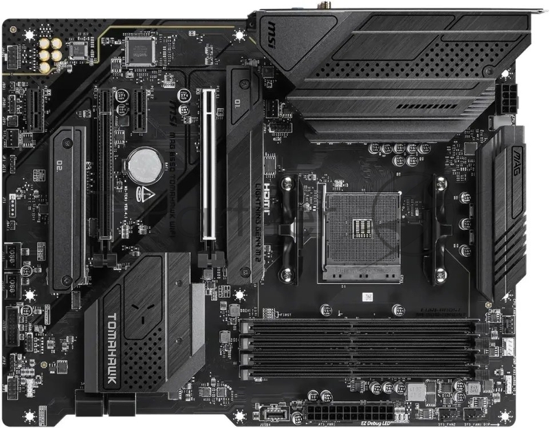 Материнская плата MSI MAG B550 TOMAHAWK WIFI, AM4, AMD B550, 4xDDR4, 6xSATA 6Gb/s, 2xM.2, 2xPCIe x16, 2xPCIe x1, 1xHDMI, 1xDisplayPort, 1x2.5GbE LAN, 2xUSB 2.0, 2xUSB 3.2 Gen 1, 2xUSB 3.2 Gen 2, 1xUSB 3.2 Gen 2 Type-C, 5x3.5 мм, 7.1, ATX
