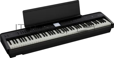 Портативное цифровое пианино ROLAND [FP-E50-BK] с функциями аранжировщика с 88 клавишами (PHA-4 Standard, Ivory Feel), полифония 256 голосов, 1018 тембров, Bluetooth 4.2, автоаккомпанемент (177 стилей), рекордер (WAV, до 390 мин), динамики 12 см (11 Втх