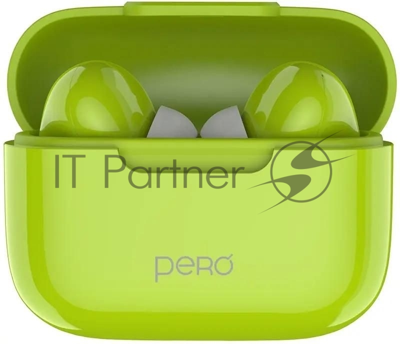 Беспроводные наушники PERO TWS06 COMFORT Green
