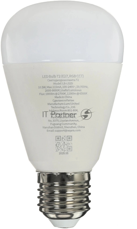 Умная лампа Aqara LB-L02D_mu E27 10.5Вт 1100lm (упак.:1шт)