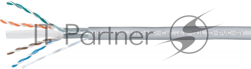 Кабель информационный Cabeus UTP-4P-CAT.6A-SOLID-PVC-GY кат.6A U/UTP 4 пары PVC внутренний 305м серый