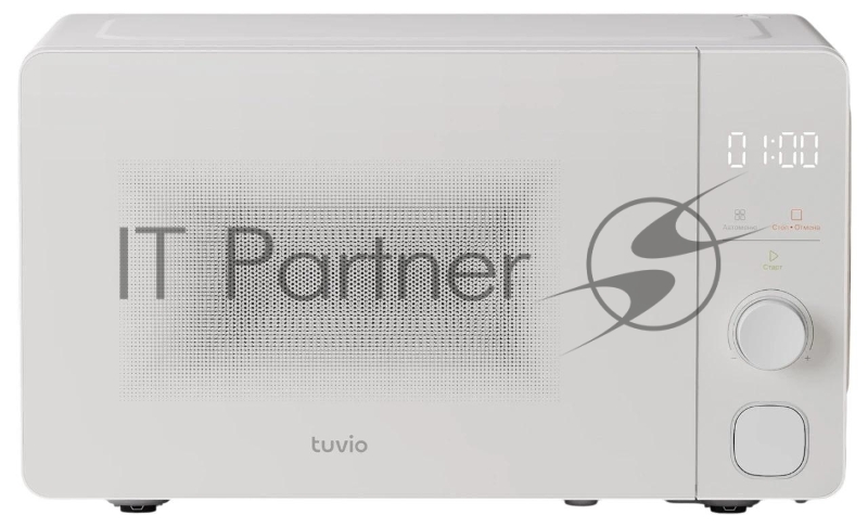 Микроволновая печь Tuvio MW05WB 20 л с функцией разморозки, регулировкой мощности и автоменю, белая
