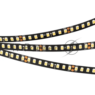 Светодиодная лента RT-A160-BLACK-8mm 24V Warm3000 (12 W/m, IP20, 2835, 5m) (Arlight, высок.эфф.150 лм/Вт) | 029426(2) | Arlight