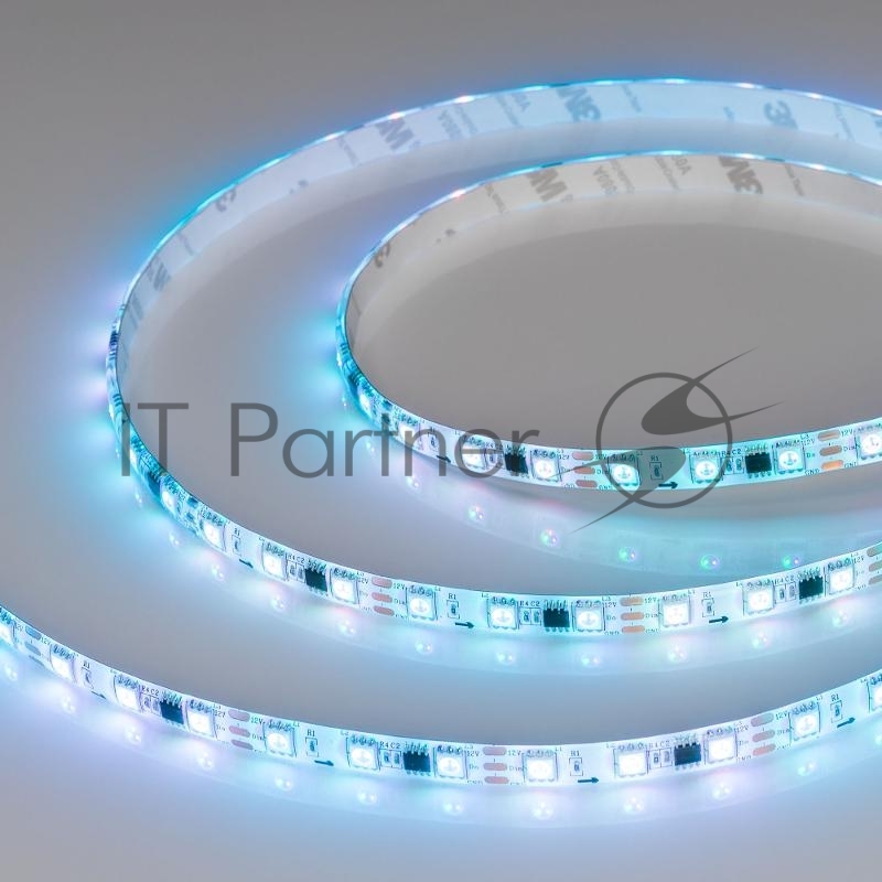 Светодиодная лента герметичная SPI-SE-B60-10mm 12V RGB-PX3 (14.4 W/m, IP65, 5060, 5m) (Arlight, бегущий огонь) | 026366(2) | Arlight