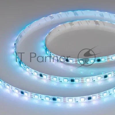 Светодиодная лента герметичная SPI-SE-B60-10mm 12V RGB-PX3 (14.4 W/m, IP65, 5060, 5m) (Arlight, бегущий огонь) | 026366(2) | Arlight