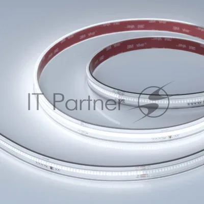 Светодиодная лента герметичная SPI-COB-PS-X378-14mm 24V White6000-PX63-BPT (7 W/m, IP67, 5m) (Arlight, бегущий огонь) | 041741 | Arlight