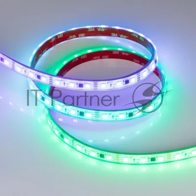 Светодиодная лента герметичная SPI-PFS-B60-12mm 12V RGB-PX3-BPT (12 W/m, IP68, 5060, 5m) (Arlight, бегущий огонь) | 039177 | Arlight
