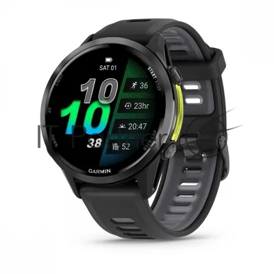 Умные часы Garmin Forerunner 970, 1.4" AMOLED, Wi-Fi, Bluetooth, NFC, 50м, черный