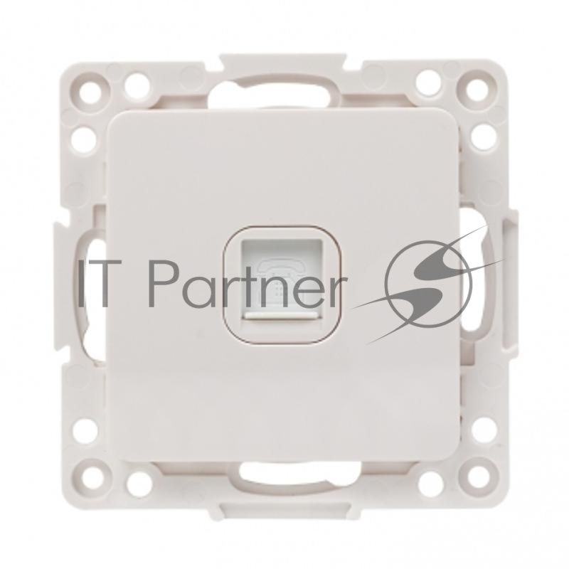 Стокгольм Механизм Розетки Phone 1-местной белый PROxima | EYT01-034-10 | EKF
