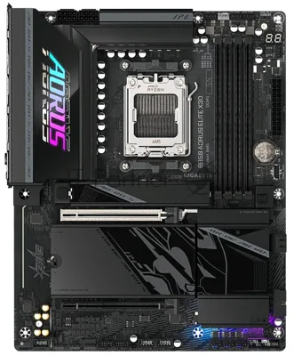 Материнская плата Gigabyte B850 AORUS ELITE X3D, AM5, AMD B850, 4xDDR5, 2xSATA, 4xM.2, 1xPCIe 5.0 x16, 1xPCIe 4.0 x4, 1xHDMI, 1x 5GbE LAN, 2xUSB 3.2 Gen 2 Type-C, 2xUSB 3.2 Gen 2 Type-A, 4xUSB 3.2 Gen 1, 4xUSB 2.0,