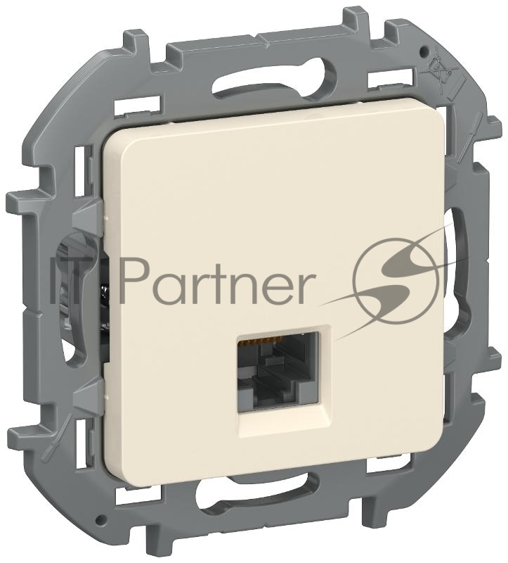 Inspiria Слоновая кость Розетка компьютерная RJ45 кат.6 UTP  | 6738311 | IEK