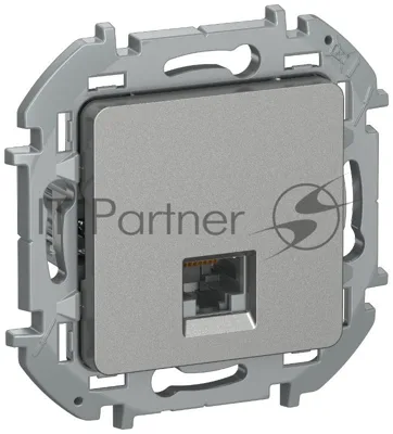 Inspiria Алюминий Розетка компьютерная RJ45 кат.6 UTP  | 6738321 | IEK