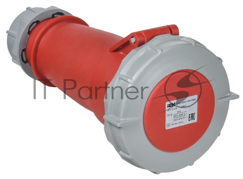 Розетка переносная ССИ-2252 32А-6ч 380В 3P+PE+N IP67| PSR22-032-5-0-67| IEK