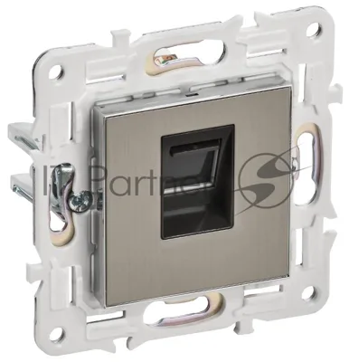 SKANDY Розетка компьютерная RJ45 кат.5E SK-K01N никель | SK-K10-1-K50 | IEK