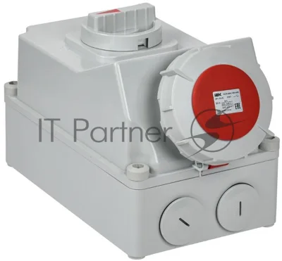 Розетка с механической блокировкой ССИ-835 63А-6ч 380В 3P+PE+N IP67 | PSR12-063-5-5-67 | IEK